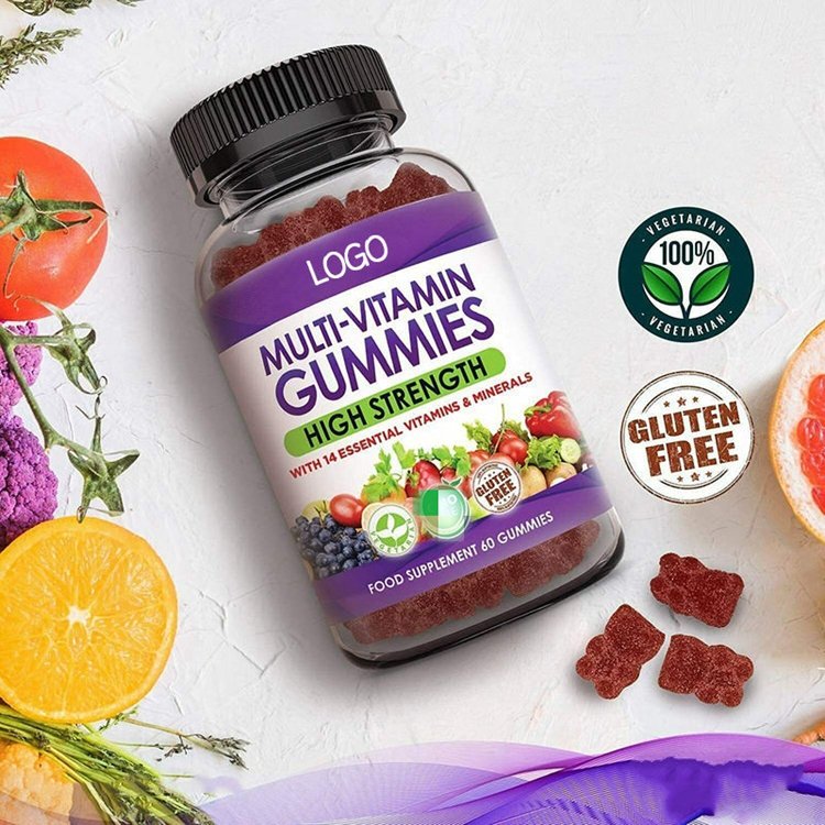 OEM Healthcare supplements Best Vegetarian Multivitamin Gummies for women men