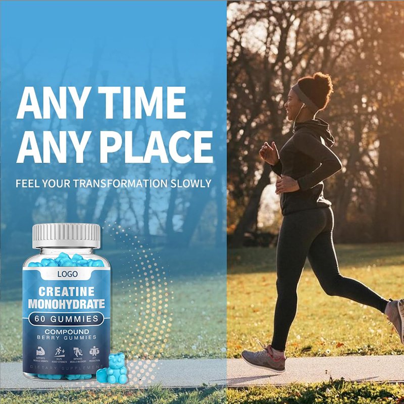 Wholesale Creatine Monohydrate Gummies Energy Gummy Candy Male Enhancements Weight Mass Gain Healthcare Supplements Manufacturer