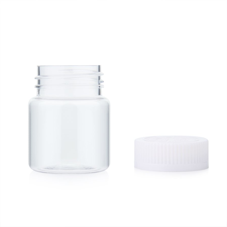 Custom biodegradable packaging gummy vitamins Healthcare supplement container PET plastic pill bottle