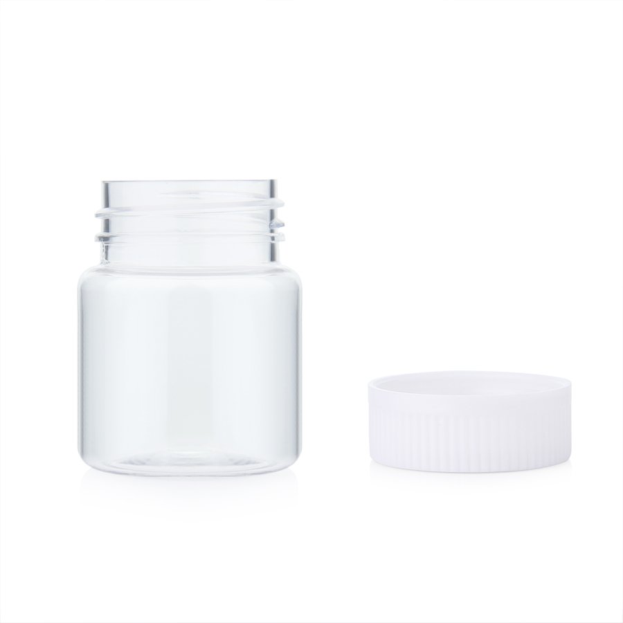 Custom biodegradable packaging gummy vitamins Healthcare supplement container PET plastic pill bottle