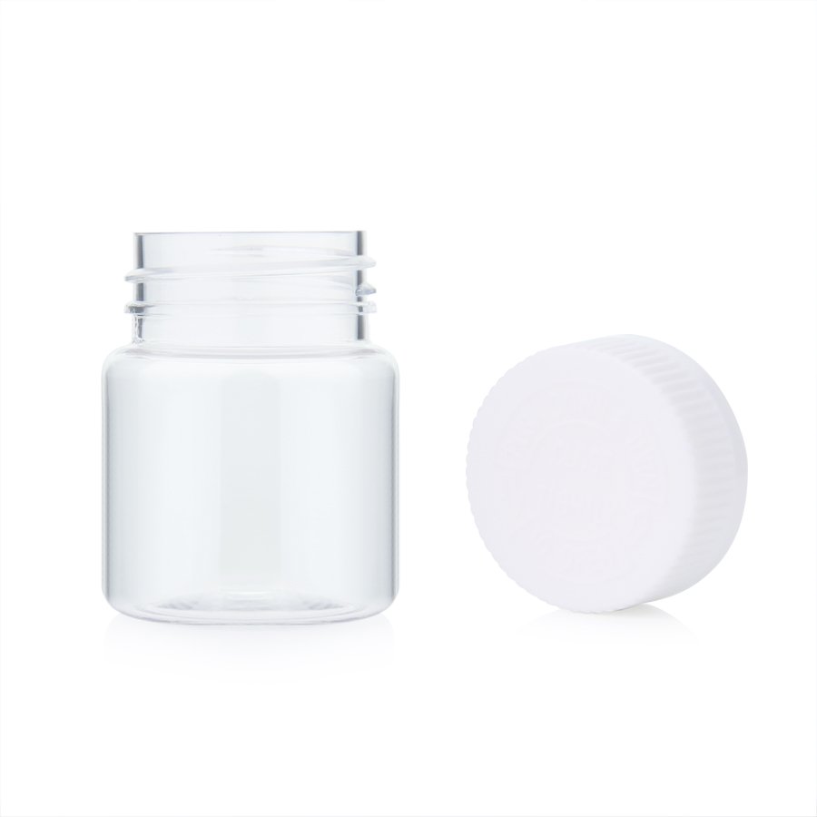 Custom biodegradable packaging gummy vitamins Healthcare supplement container PET plastic pill bottle