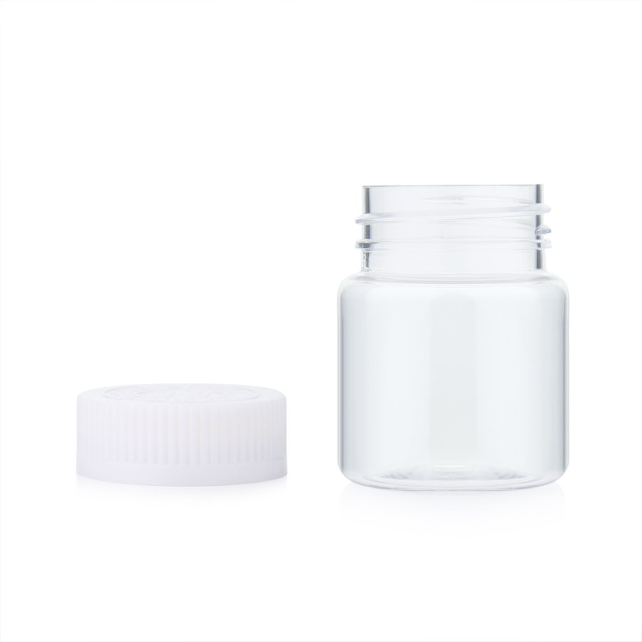 Custom biodegradable packaging gummy vitamins Healthcare supplement container PET plastic pill bottle