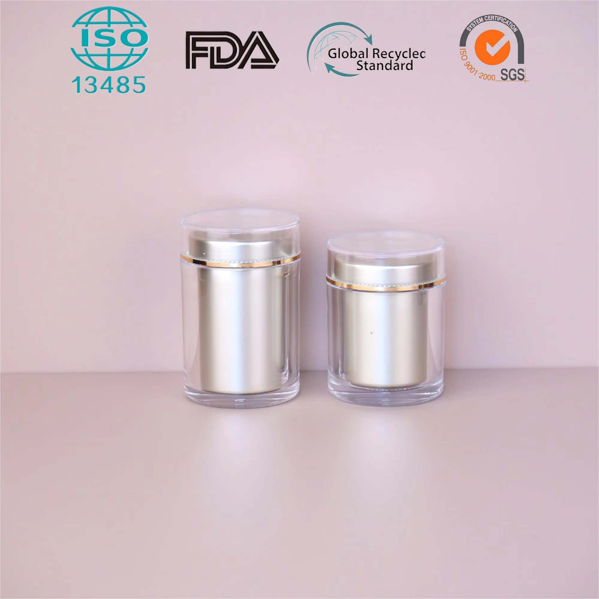 50ml 100ml Acrylic bottle capsule plastic bottle manufacturing plant supplement pill container jar