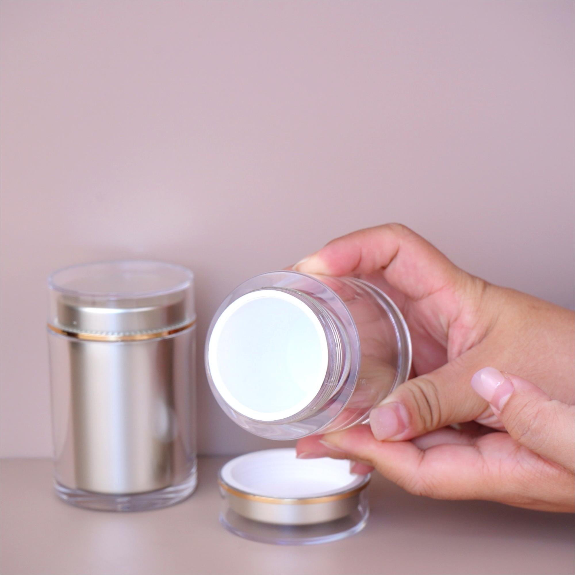 50ml 100ml Acrylic bottle capsule plastic bottle manufacturing plant supplement pill container jar