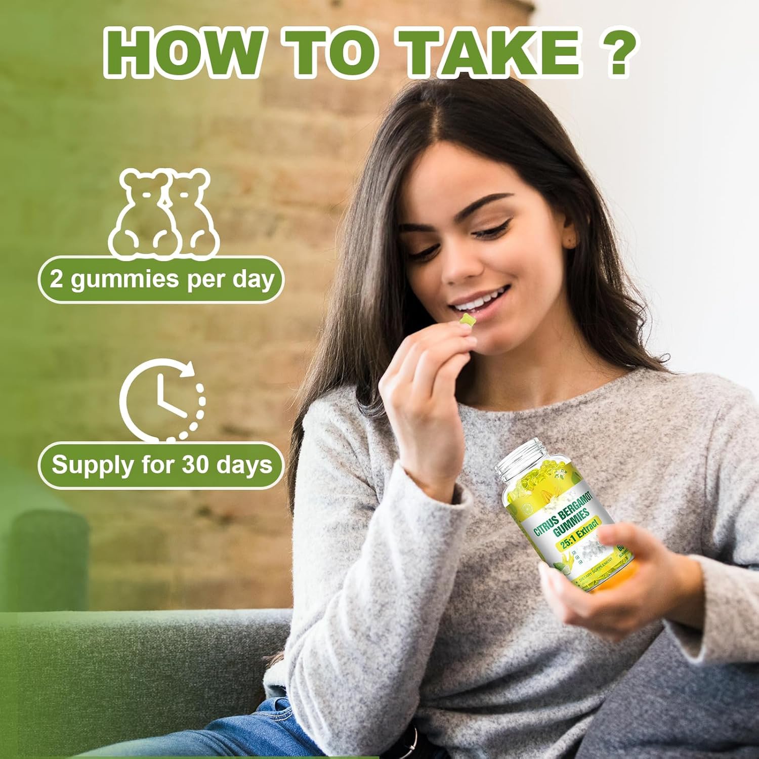 Competitive Price Healthcare Supplement Citrus Bergamot Gummy Citrus Bergamot Extract Gummies