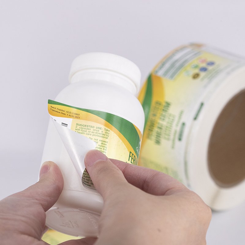 custom waterproof printing herbal supplement label , healthcare product private sticker for dietary supplements