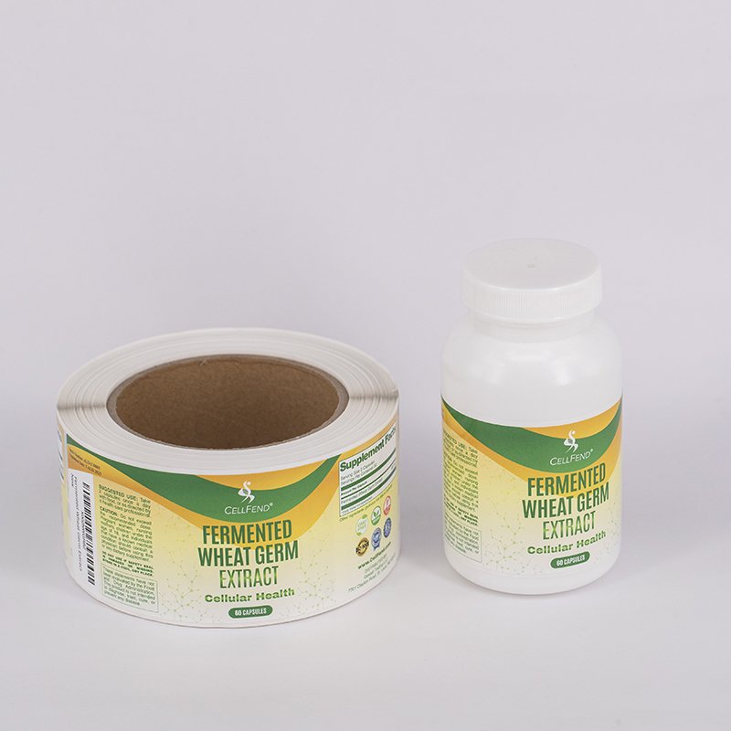 custom waterproof printing herbal supplement label , healthcare product private sticker for dietary supplements