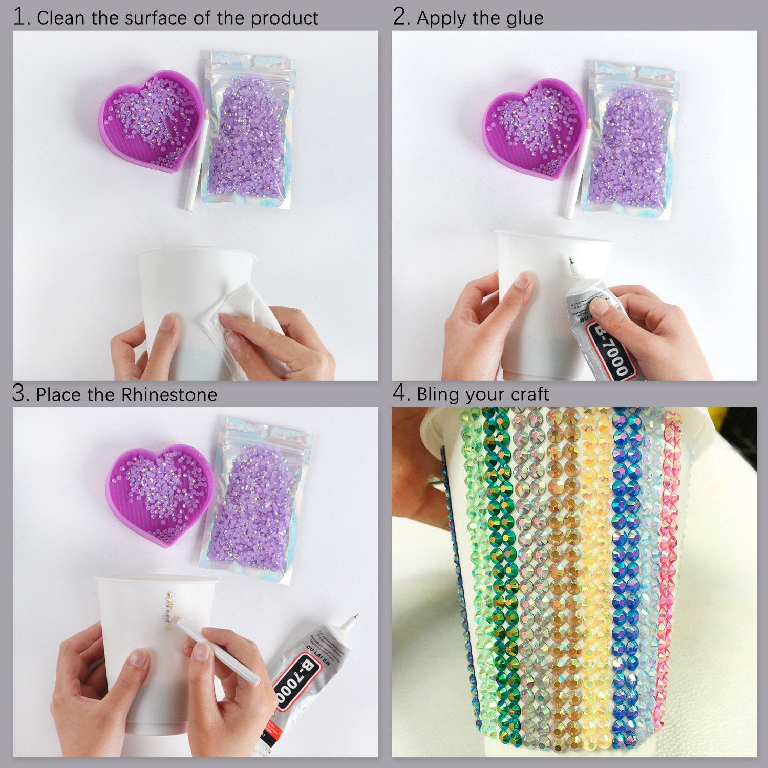 Wholesale 3mm 1000PCS Jelly AB Crystals Flat Back Non Hot Fix Embellishments Bling Crafts Bulk Resin Rhinestones For Tumbler