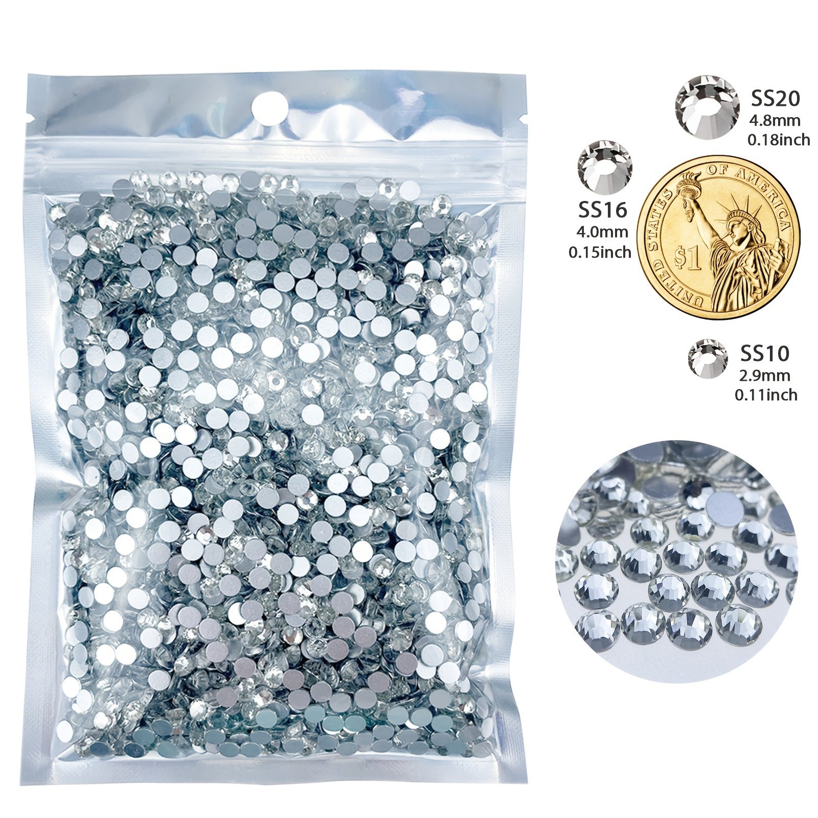 Wholesale 3mm 1000PCS Jelly AB Crystals Flat Back Non Hot Fix Embellishments Bling Crafts Bulk Resin Rhinestones For Tumbler
