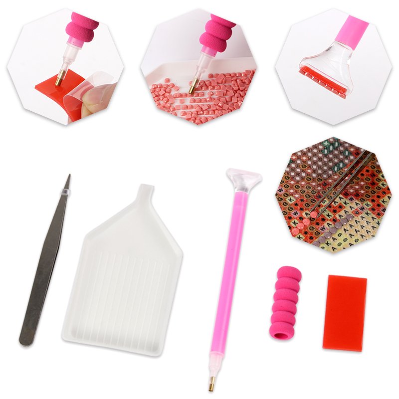 High Quality Diy Diamond Painting Custom Resin Owls with Umbrella, Rainy Cute Pattern Full Drill 5d Diamond Painting Home Decor
