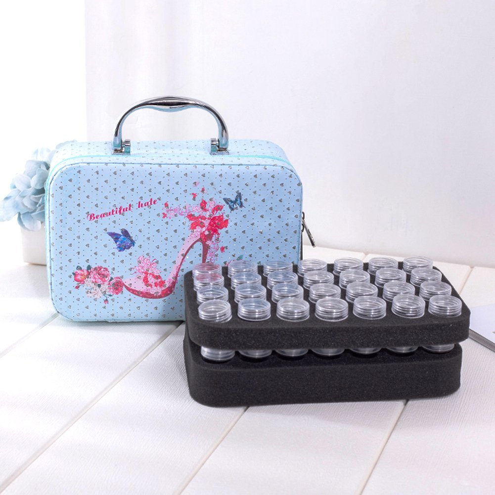 E-045 Grids Diamond Painting Storage Containers Diamond Art Beads Organizer Box
