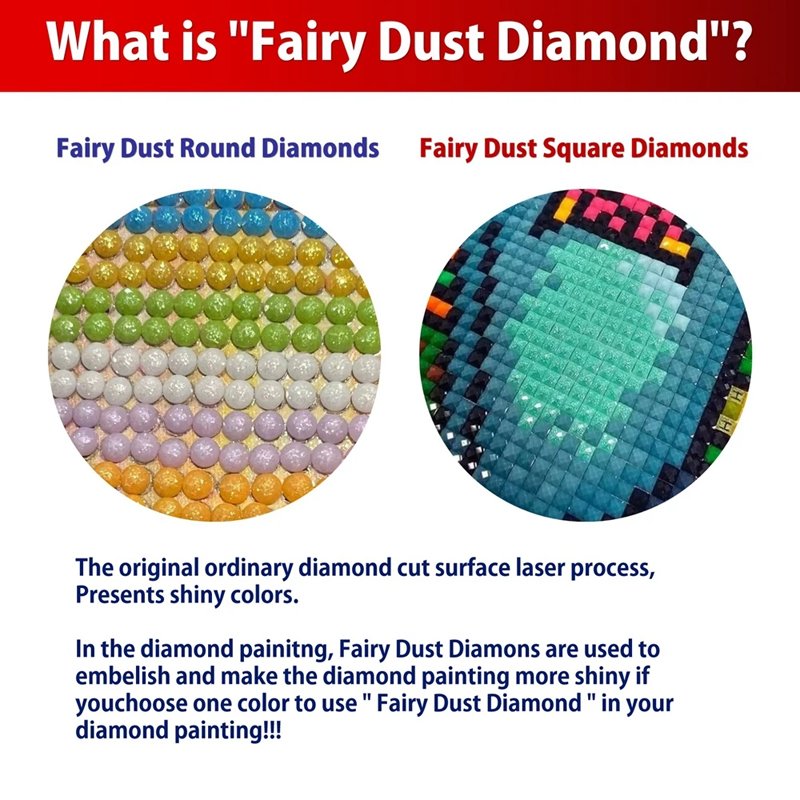 Custom Diamond Painting Kit Moon Fluorescence Beach Landscape Diamond Painting Fairy Dust Beads DIY 5d Diamond Painting