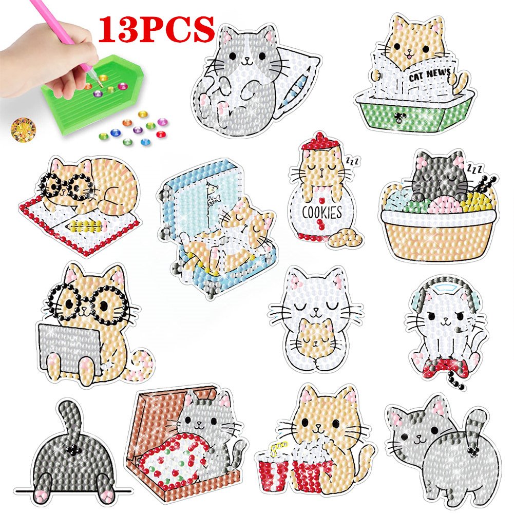 New Children's Puzzle DIY Art Diamond Painting Stickers Cartoon Diamond Painting Stickers