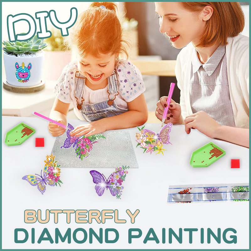 Hot Selling Butterfly Animal Decorations Cartoon Animal Stickers DIY Butterfly Diamond Painting Ornament