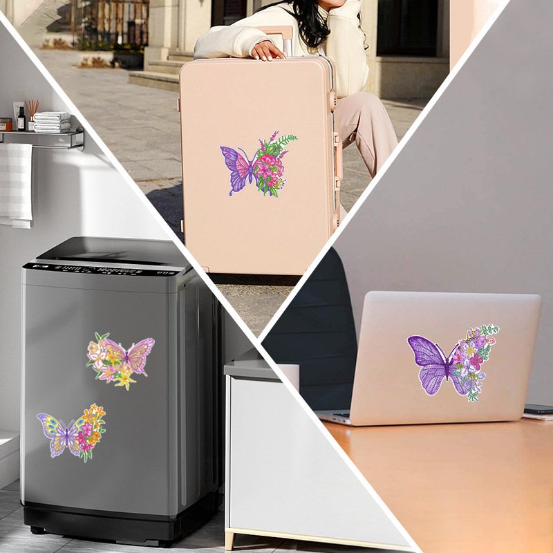 Hot Selling Butterfly Animal Decorations Cartoon Animal Stickers DIY Butterfly Diamond Painting Ornament