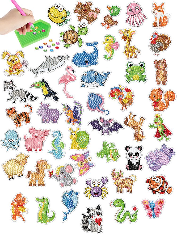 Hot Selling High-quality Multi Style Cartoon Stickers DIY Books Diamond Painting Stickers