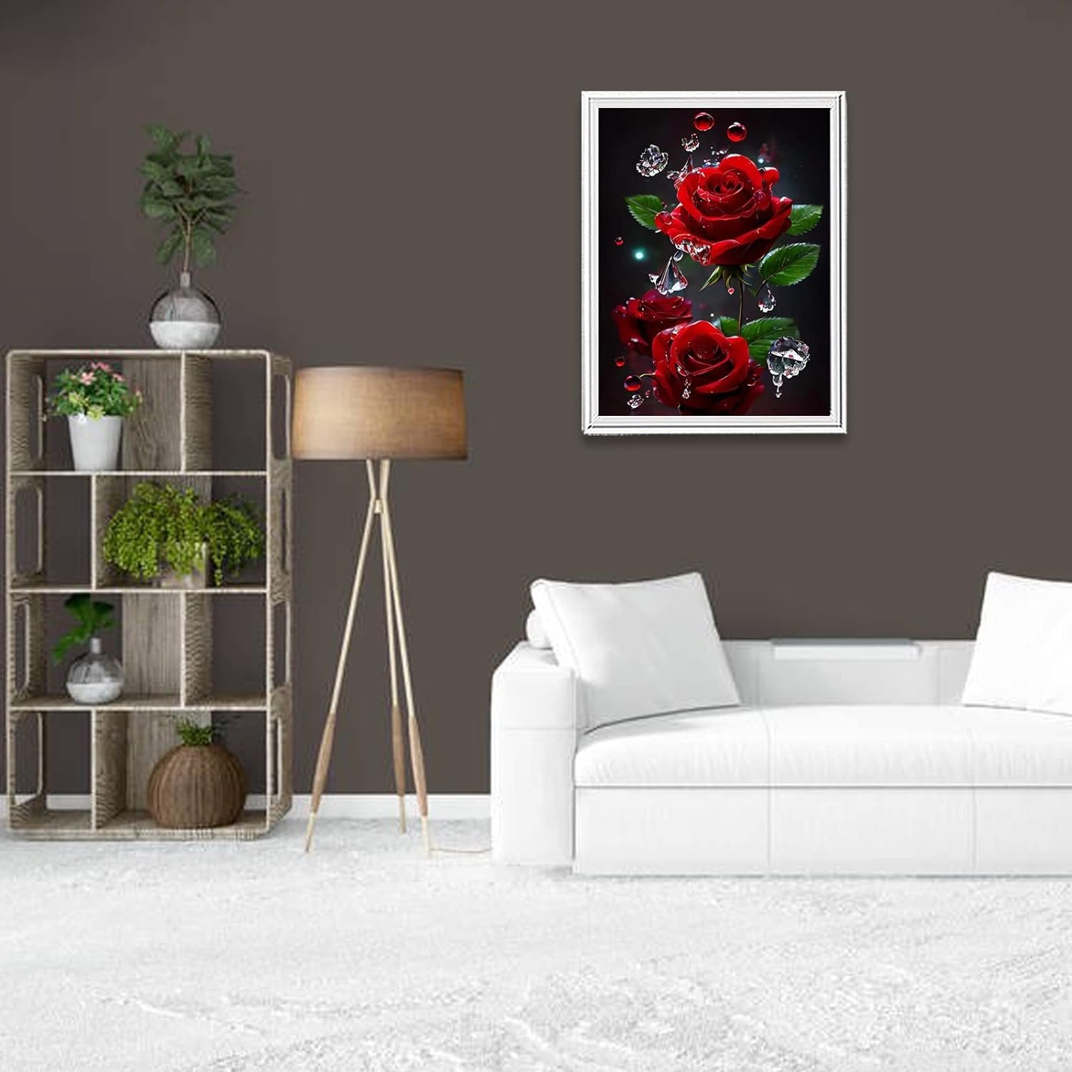 5D Diamond Painting Kits for Adults, DIY Diamond Painting Pictures Set Paint by Numbers Cross Embroider
