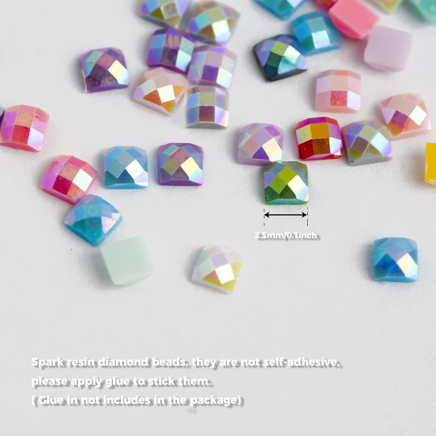 1KG AB Diamond Painting Beads,Square Diamond Painting Drills,160 Colors Diamond Painting Replacement Square AB Drills