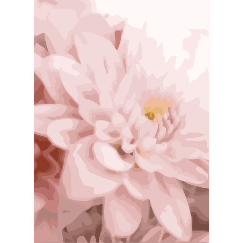 Flower Grain Painting by Number Kits 17.71*21.65 inch Canvas DIY Digital Oil Painting with Brushes and Acrylic Pigment