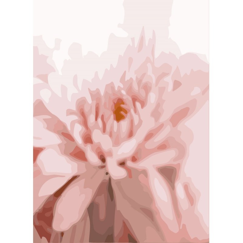 Flower Grain Painting by Number Kits 17.71*21.65 inch Canvas DIY Digital Oil Painting with Brushes and Acrylic Pigment