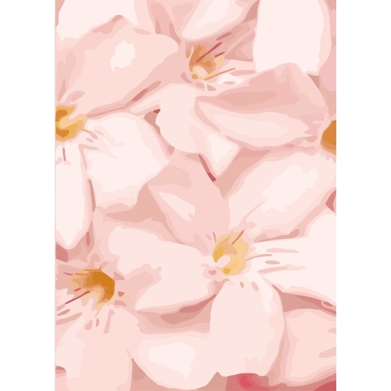Flower Grain Painting by Number Kits 17.71*21.65 inch Canvas DIY Digital Oil Painting with Brushes and Acrylic Pigment