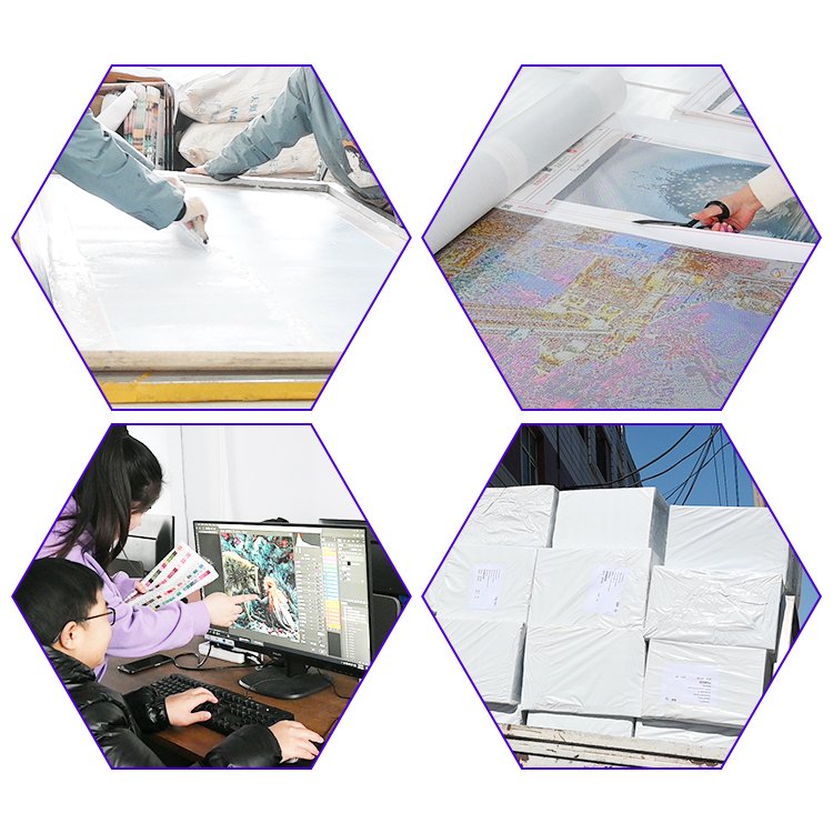 Ever Moment Luminous Diamond Painting Square Resin Drill Colorful Picture Love Artwork N008