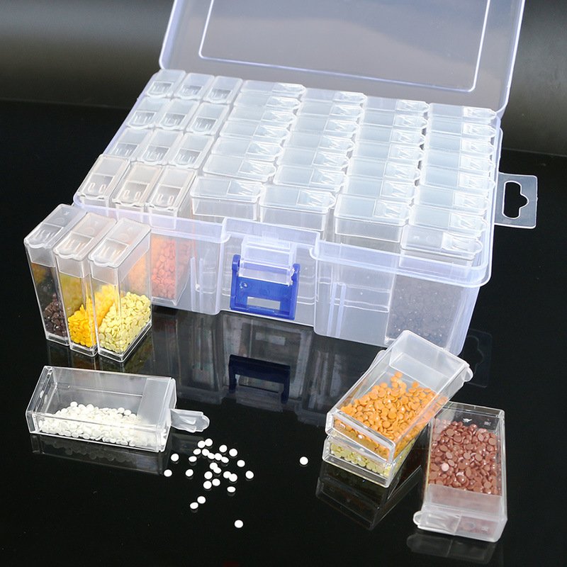 44 Bottles Nail Art Storage Box Diamond Painting Accessories Container boxes Nail Art Crystal Jewelry Beads Storage Boxes