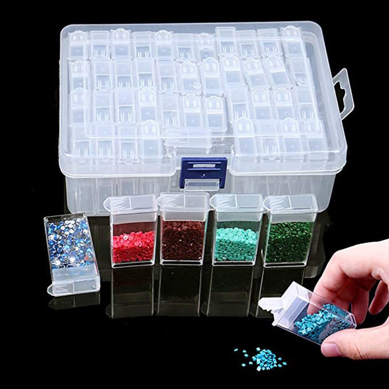 44 Bottles Nail Art Storage Box Diamond Painting Accessories Container boxes Nail Art Crystal Jewelry Beads Storage Boxes