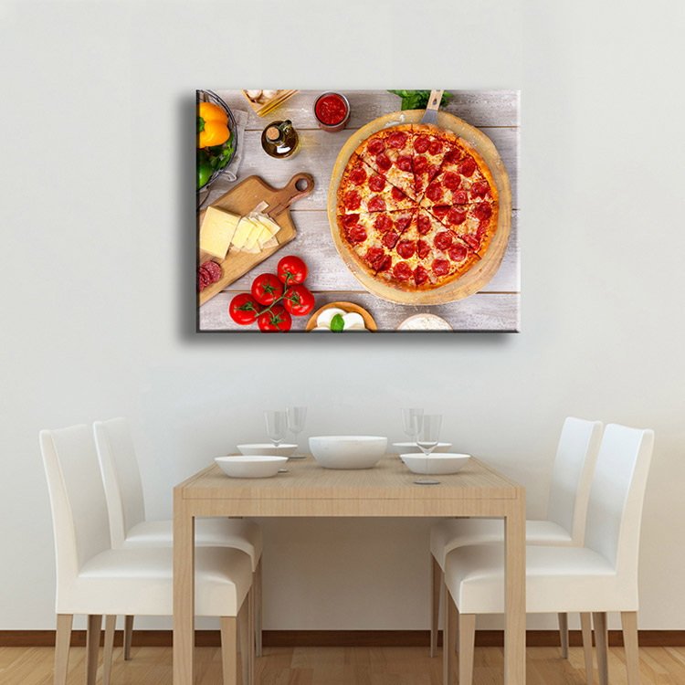Ever Moment Diamond Painting Wall Art Full Square Resin Drill Pizza Picture Crystal Gift Food Mosaic Diamond Display S2F2715