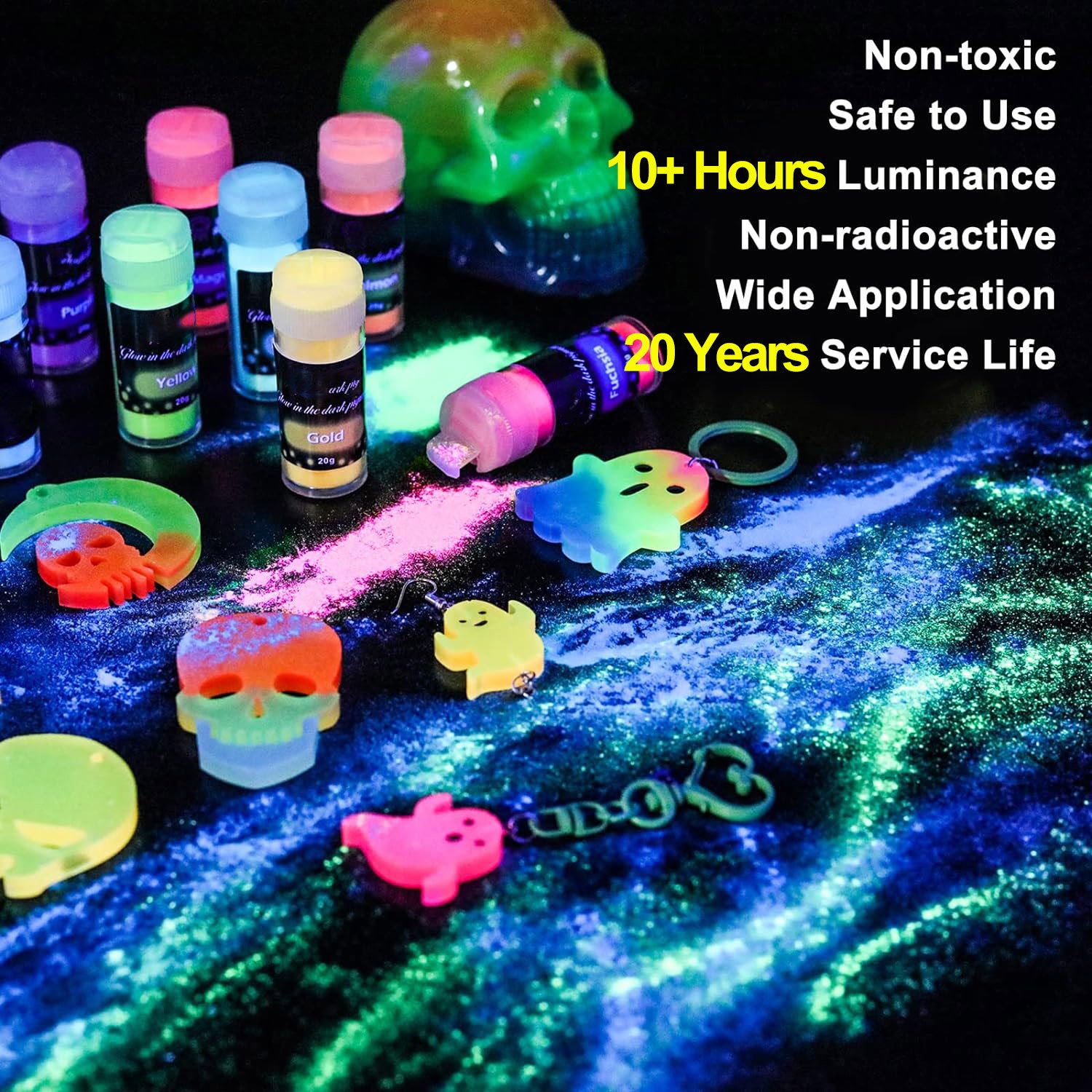 Unico Glow in dark paint Orange Yellow for boy paint diy creations