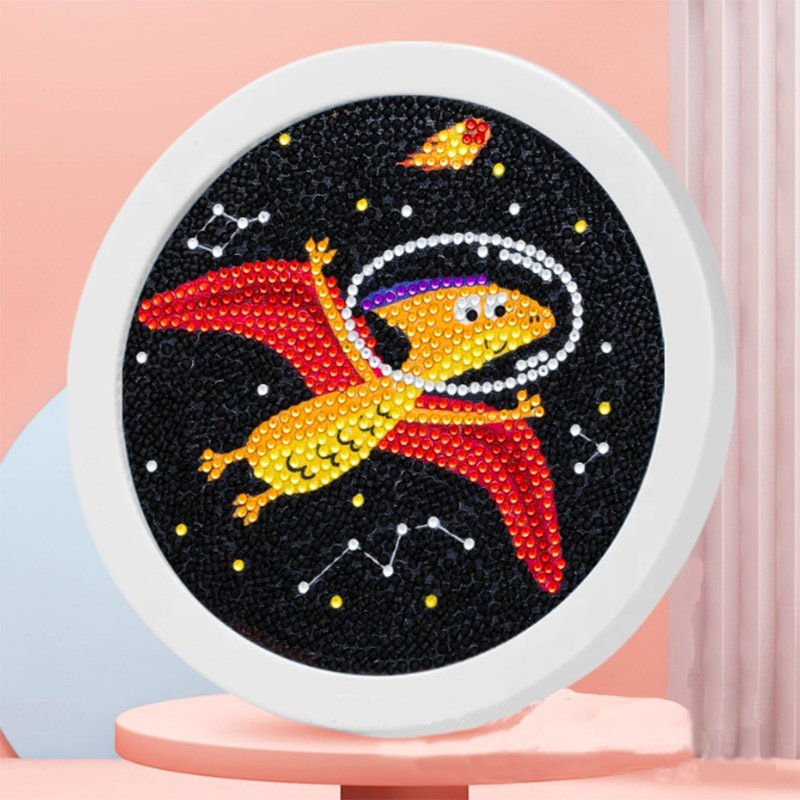 Cartoon dinosaur small size diamond puzzles framed diamond painting kit for kids gemstone art painting