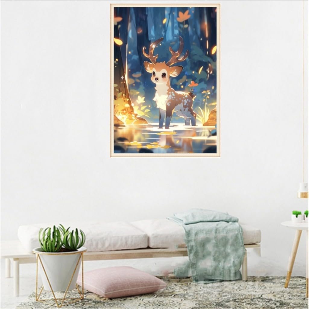 diy diamond painting full drill elk painting diamond painting kit for home wall decor gift