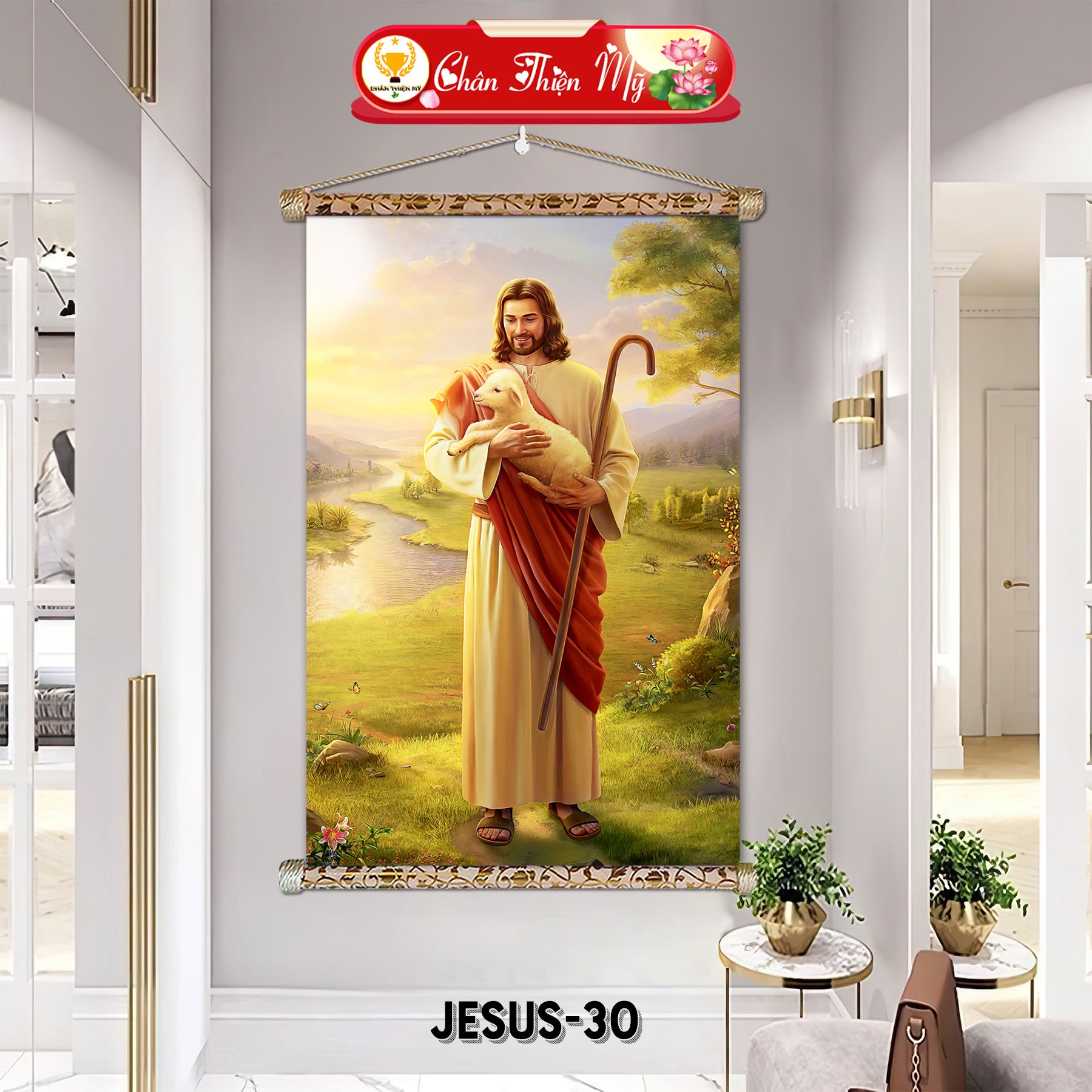 Prints Picture Portrait Jesus Christian, Canvas Painting Decorative Wall Art Painting Home Decor Nordic Posters