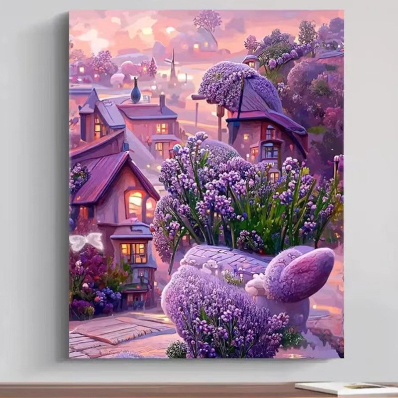 Factory Wholesale Christmas Gift Painting By Numbers Kit Canvas Artwork Diy Diamond Painting Christmas