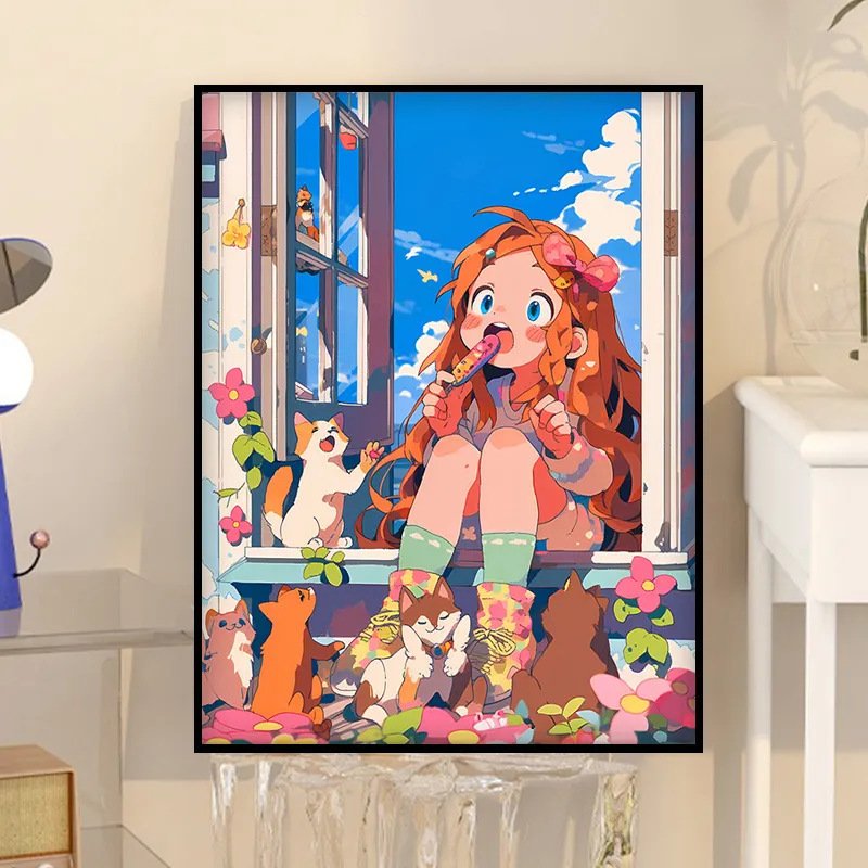 Factory Wholesale Christmas Gift Painting By Numbers Kit Canvas Artwork Diy Diamond Painting Christmas