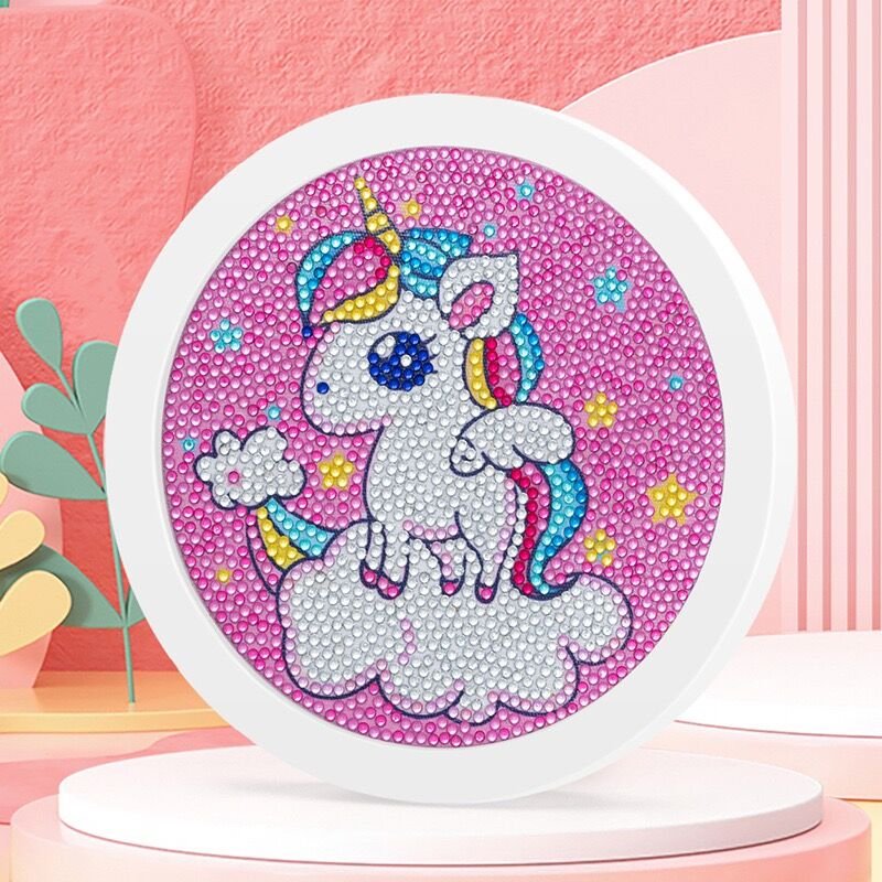 Custom Framed Handmade Crystal Diy Kids Cartoon Mermaid Cake Cute 5D Diamond Painting