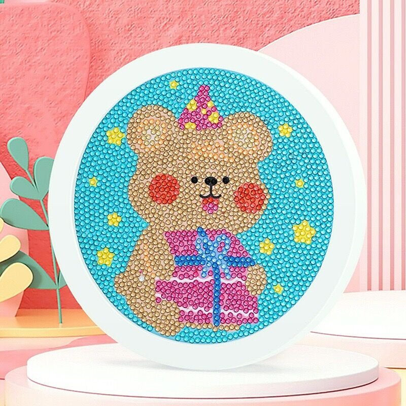 Custom Framed Handmade Crystal Diy Kids Cartoon Mermaid Cake Cute 5D Diamond Painting