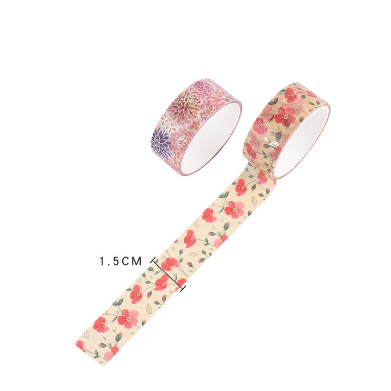 12 Rolls Washi Tape Set,Decorative Masking Tape,Flower Adhesive Tape for Bullet Journal,DIY Crafts Gift,Party Decorations