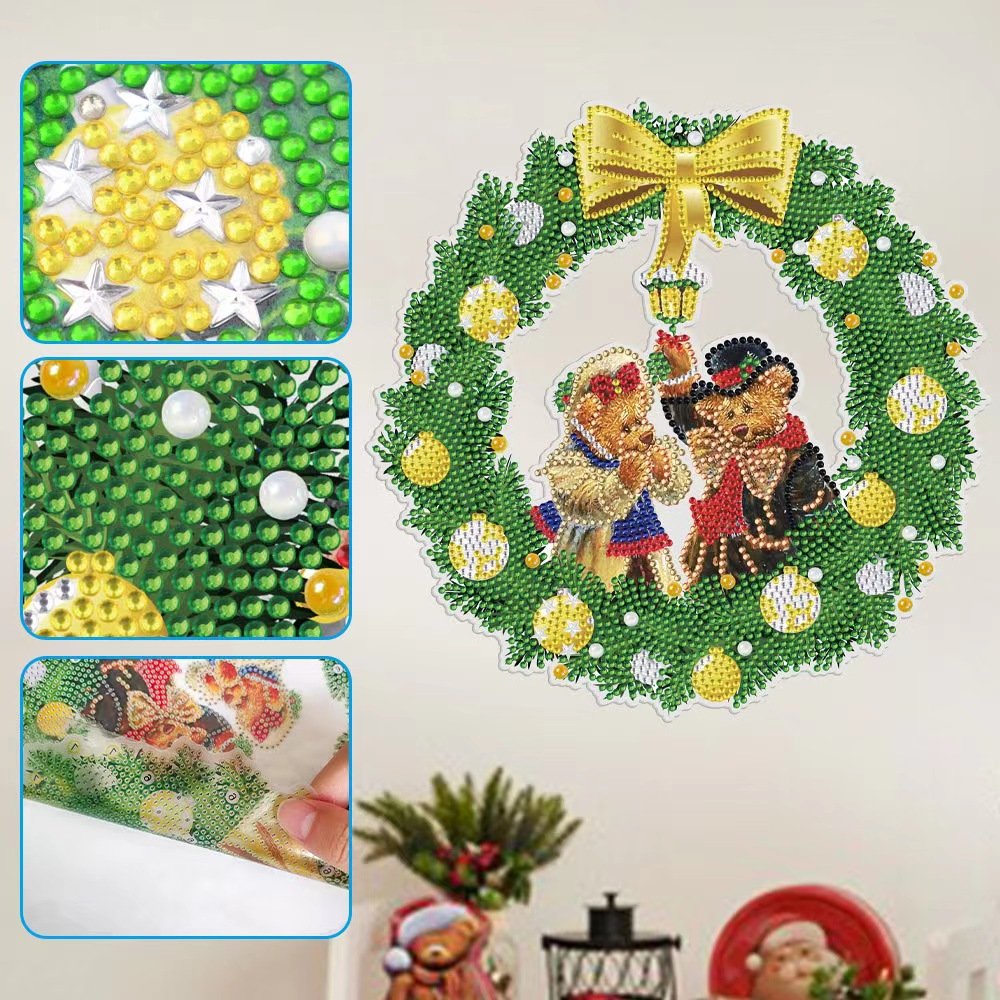 R-BT048-058 New Arrival Home Decor Window Stickers DIY Christmas Diamond Painting Wall Stickers