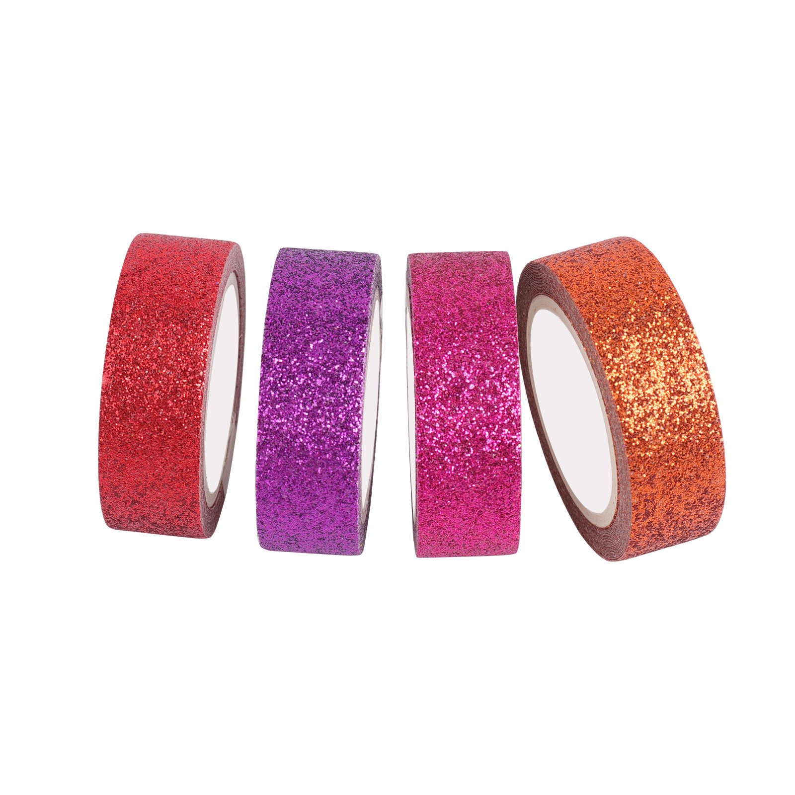 12 Rolls Colorful Glitter Washi Masking Tape Set,Decorative Craft Tape Collection for DIY Crafts and Gift Wrapping