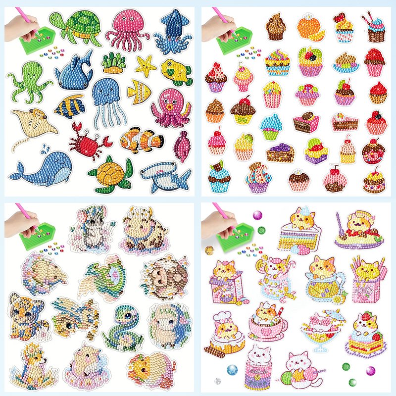 Wholesale High Quality Anime Sticker Magazine Sticker DIY Painting Gemstone Sticker Kit