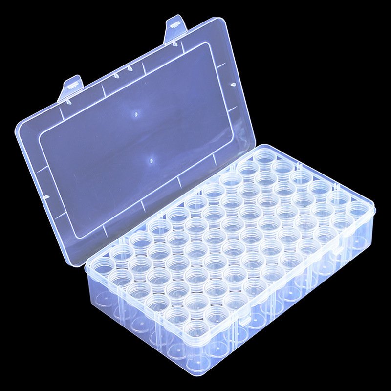 60 Slots Nail Art Decorations Storage Box Diamond Painting Box Nail Art Rhinestone Crystal Jewelry Beads Storage Boxes