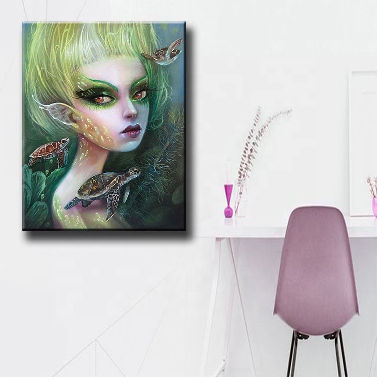 Ever Moment Diamond Painting Yellow Hair Woman Turkey Artwork Full Square Drill Decor 3F2252