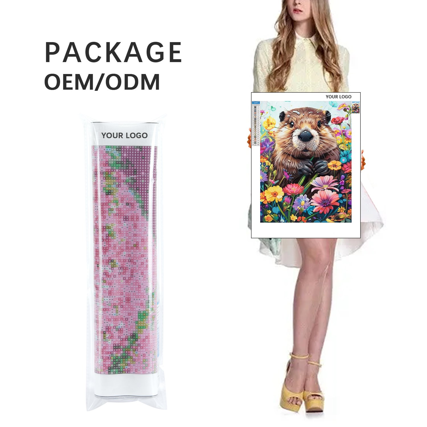 Animal Crystals Embroidery Painting Kit Full Drill Mosaic Handicraft Bedroom Decoration DIY 5D Diamond Painting Kits