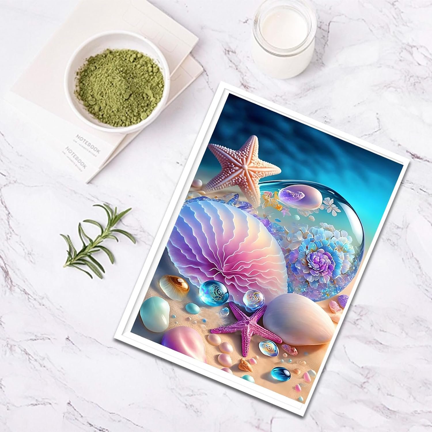 DIY 5D Diamond Painting Beach Diamond Art Kits Picture for Home Wall Decor 30x40cm