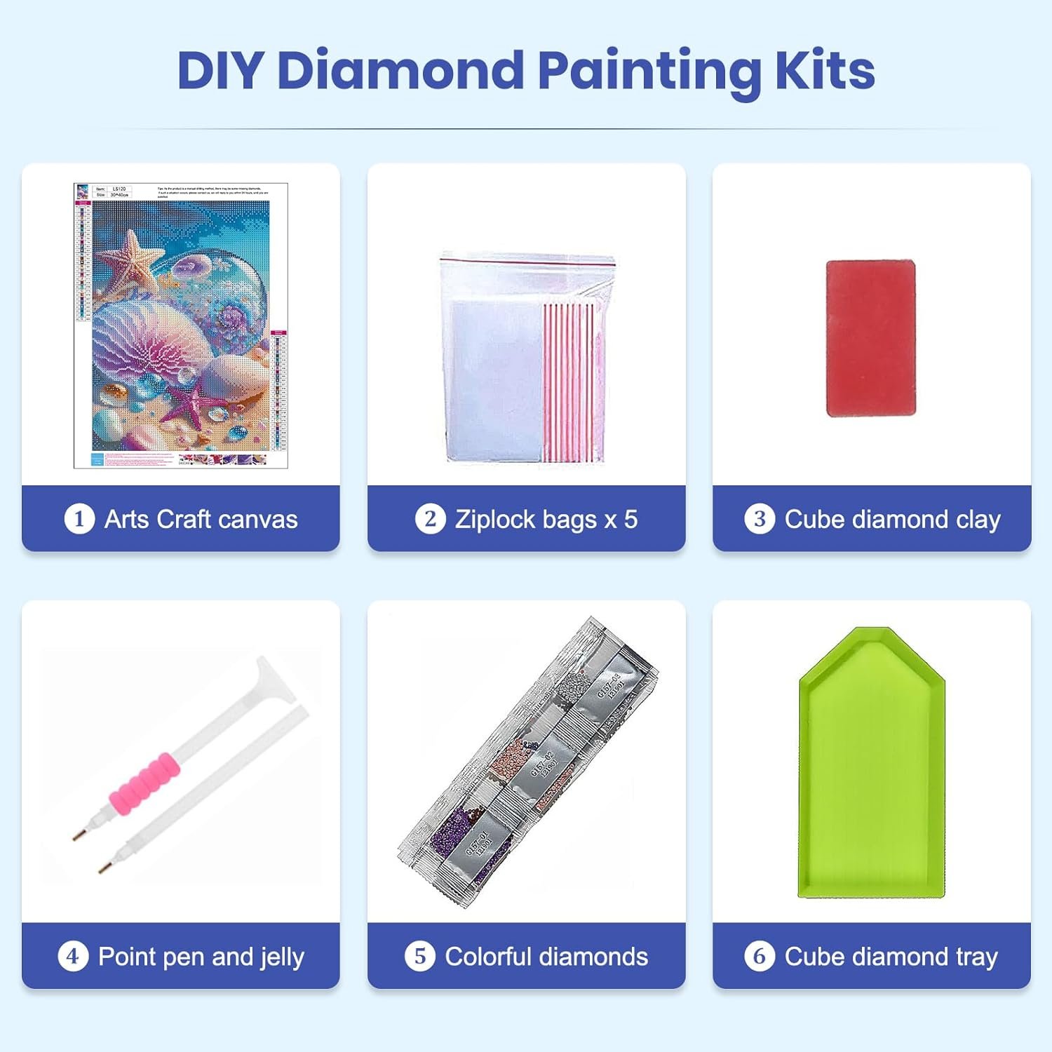 DIY 5D Diamond Painting Beach Diamond Art Kits Picture for Home Wall Decor 30x40cm