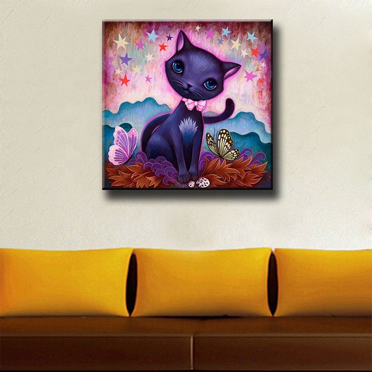 Ever Moment Diamond Painting Cat Star Butterfly 5D DIY Wall Decor Children's Gift Art Crafts 3F1995
