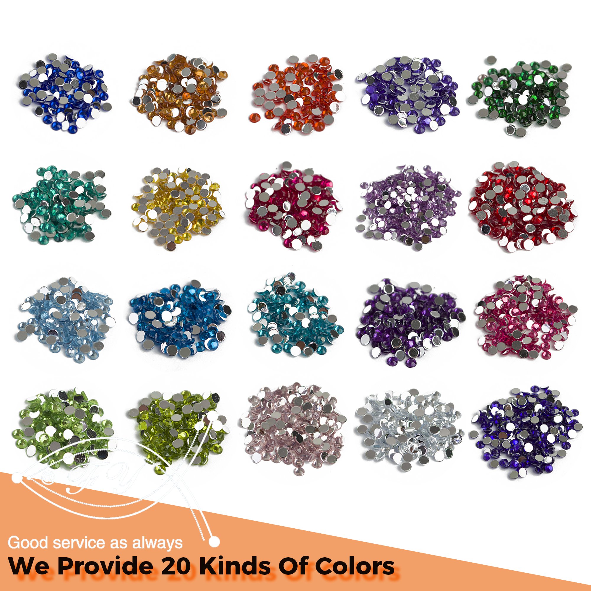 E-093 1000pcs/Bag Diamond Painting Accessories Round Rhinestone for Diamond Art Accessories Tools Crystal Diamond Painting Beads