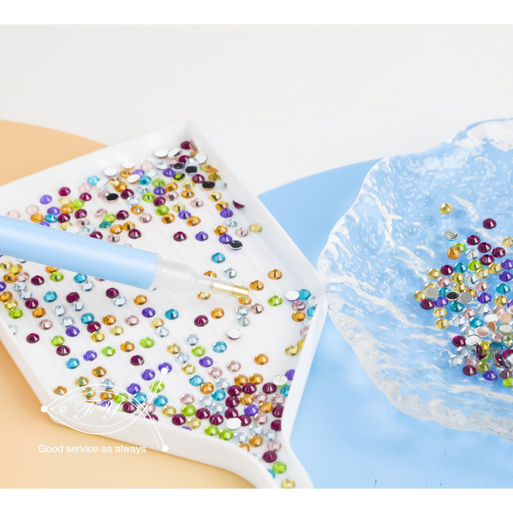 E-093 1000pcs/Bag Diamond Painting Accessories Round Rhinestone for Diamond Art Accessories Tools Crystal Diamond Painting Beads