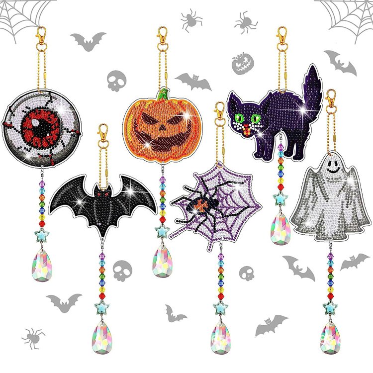 diamond painting wind chime pendant acrylic double-sided paste diamond decoration handicrafts